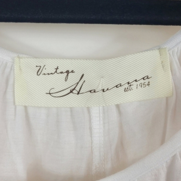 VINTAGE HAVANA Boho Tie Dye White Pink Orange Shirt Size Small - Picture 4 of 8